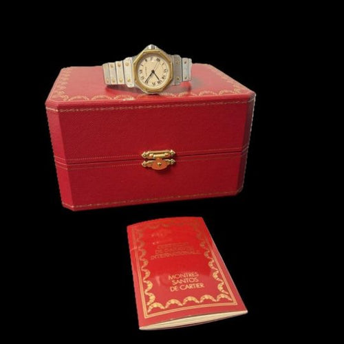 Montre Cartier Montre Santos Ronde Octagon Or Jaune 18K Et Acier 58 Facettes MT46654