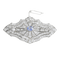 Broche Broche plaque Art déco en or blanc, saphir et diamants 58 Facettes 65000030