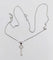 Collier Collier et pendentif clé vintage en or blanc 18k et diamants 58 Facettes A07033 et A07034