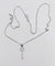 Collier Collier et pendentif clé vintage en or blanc 18k et diamants 58 Facettes A07033 et A07034