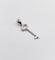 Collier Collier et pendentif clé vintage en or blanc 18k et diamants 58 Facettes A07033 et A07034