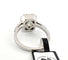 Bague 55 Bague - Diamant taille émeraude et diamants en or blanc 18 ct 58 Facettes 294/26 P