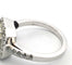 Bague 55 Bague - Diamant taille émeraude et diamants en or blanc 18 ct 58 Facettes 294/26 P