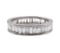 Bague 54 Alliance américaine Art déco éternité en platine et diamants baguette 1,68 ct 58 Facettes A07209
