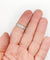 Bague 54 Alliance américaine Art déco éternité en platine et diamants baguette 1,68 ct 58 Facettes A07209