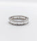 Bague 54 Alliance américaine Art déco éternité en platine et diamants baguette 1,68 ct 58 Facettes A07209