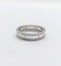 Bague 54 Alliance américaine Art déco éternité en platine et diamants baguette 1,68 ct 58 Facettes A07209