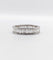 Bague 54 Alliance américaine Art déco éternité en platine et diamants baguette 1,68 ct 58 Facettes A07209