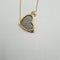 Collier Collier cœur en or jaune 18k 58 Facettes #BT
