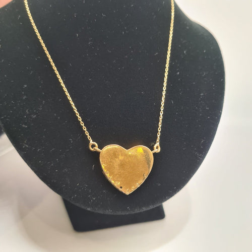 Collier Collier cœur en or jaune 18k 58 Facettes #BT