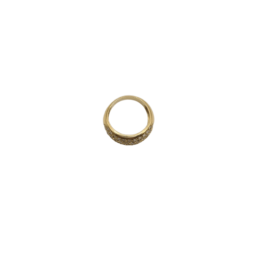 Bague 58 Bague en or jaune 18k pavée de diamants 58 Facettes #BT