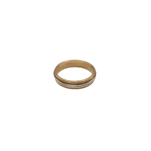 Bague 55 Alliance - Bague en or jaune et blanc 18k 58 Facettes #BT