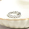 Bague 54 Bague Memory - Anneau complet en or blanc 585 avec 21 diamants 58 Facettes