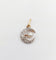 Pendentif Pendentif croissant de lune ancien en or 18k, platine, diamants et perle 58 Facettes A07054