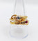 Bague 61 Bague serpent antique à deux têtes en or 18k, diamants et rubis 58 Facettes A06971