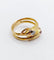 Bague 61 Bague serpent antique à deux têtes en or 18k, diamants et rubis 58 Facettes A06971