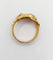 Bague 61 Bague serpent antique à deux têtes en or 18k, diamants et rubis 58 Facettes A06971