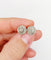 Boucles d'oreilles Puces d’oreilles marguerite anciennes en or 18k et platine, diamants 58 Facettes A07047