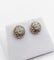 Boucles d'oreilles Puces d’oreilles marguerite anciennes en or 18k et platine, diamants 58 Facettes A07047