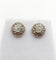 Boucles d'oreilles Puces d’oreilles marguerite anciennes en or 18k et platine, diamants 58 Facettes A07047