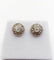 Boucles d'oreilles Puces d’oreilles marguerite anciennes en or 18k et platine, diamants 58 Facettes A07047