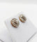 Boucles d'oreilles Puces d’oreilles marguerite anciennes en or 18k et platine, diamants 58 Facettes A07047