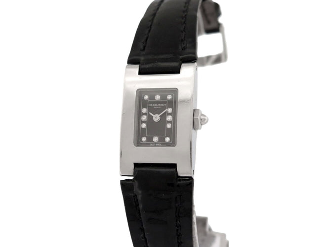 Montre Chaumet Khesis - Montre quartz 30 mm en acier, index diamants 58 Facettes 274708