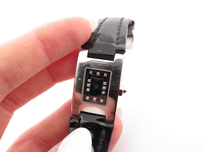 Montre Chaumet Khesis - Montre quartz 30 mm en acier, index diamants 58 Facettes 274708