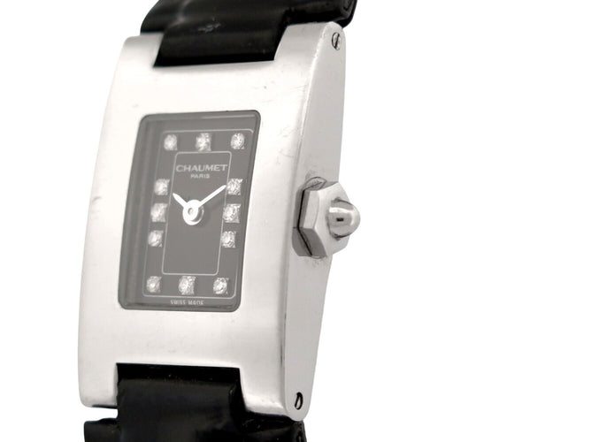Montre Chaumet Khesis - Montre quartz 30 mm en acier, index diamants 58 Facettes 274708