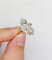 Bague 53 Bague marquise antique en or 18k et platine, diamants 58 Facettes A07005