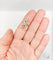Bague 53 Bague marquise antique en or 18k et platine, diamants 58 Facettes A07005