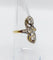 Bague 53 Bague marquise antique en or 18k et platine, diamants 58 Facettes A07005