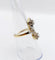 Bague 53 Bague marquise antique en or 18k et platine, diamants 58 Facettes A07005