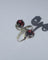Bague 50 Bague Toi et Moi tourbillons XIXe en platine, grenats et diamants 58 Facettes Bague