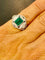 Bague 47 Art déco - Bague en platine, émeraude et diamants 58 Facettes Bague