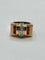 Bague 52 Tank - Bague en or jaune, diamants et rubis 58 Facettes Bague