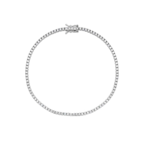 Bracelet AITCHES - Bracelet tennis Embrace en platine diamants 58 Facettes GBT1261PT
