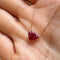 Collier AITCHES - Collier Ruby by Heart en or 18K et rubis 58 Facettes GPD1334YG