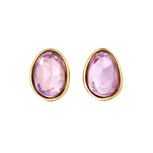 Boucles d'oreilles AITCHES - Boucles d'oreilles Love More en or rose 18K saphirs roses 58 Facettes GER1041DP