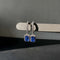 Boucles d'oreilles Boucles d'oreilles pendantes en or blanc 18K, saphirs et diamants 58 Facettes GER1042WG