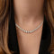 Collier AITCHES - Collier tennis dégradé Disco en or blanc 18K diamants 58 Facettes GPD1056WG