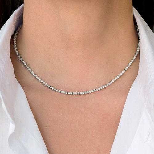 Collier Embrace - Collier tennis en or blanc 18K et diamants 58 Facettes GPD1045WG