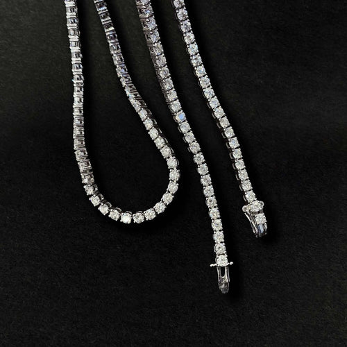 Collier Embrace - Collier tennis en or blanc 18K et diamants 58 Facettes GPD1045WG