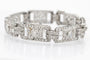 Bracelet Art Déco - Bracelet en platine et diamants taille ancienne 58 Facettes 12151