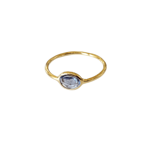 Bague 57 Love More - Bague en or 18K et saphir bleu 0,45 ct 58 Facettes GBR1206YB