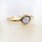 Bague 57 Love More - Bague en or 18 carats et saphir bleu 58 Facettes GBR1206YB