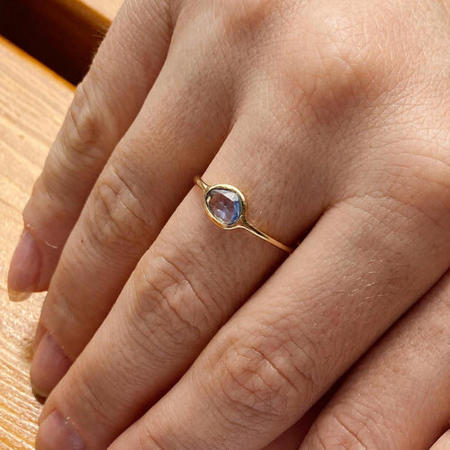 Bague 57 Love More - Bague en or 18K et saphir bleu 0,45 ct 58 Facettes GBR1206YB