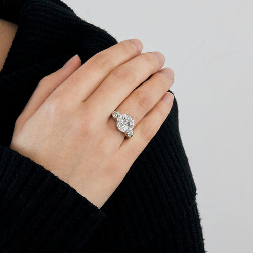Bague 50 Bague ancienne en or jaune et diamants 58 Facettes BO/240001/