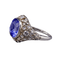 Bague Art déco - Bague en or blanc 18K, saphir synthétique et diamants 58 Facettes RING - 006
