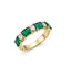 Bague 55 Bague en or 750, émeraudes et diamants ronds 58 Facettes Bague emdiam ysmerc